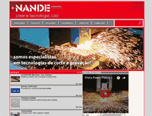 Tablet Screenshot of nande.pt